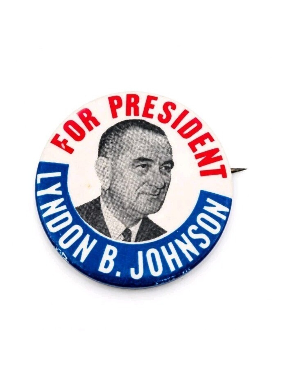 1964 LBJ LYNDON B JOHNSON 1.75" campaign pin pinback button president election